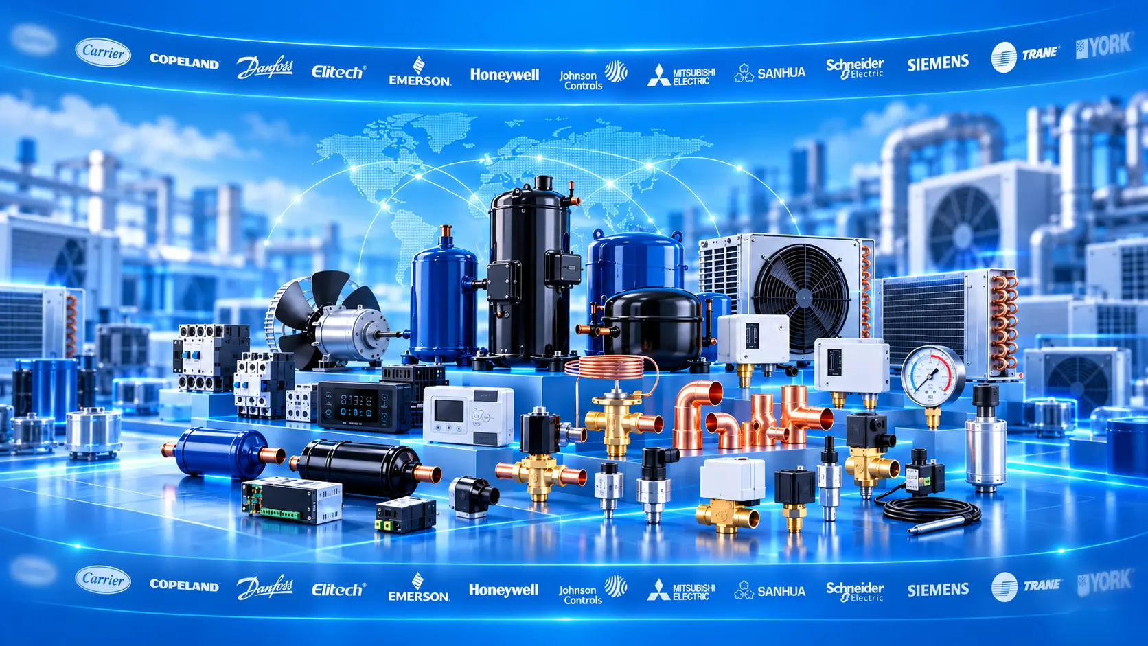 HVAC and refrigeration components supplied by Star-Worths