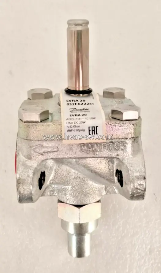Danfoss 032F622231 EVRA 20 Refrigerant Solenoid Valve 42.0 bar, EAC Certified, Made in Denmark -picture-2