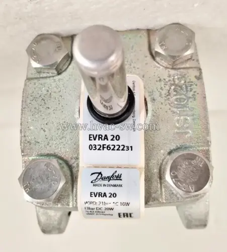 Danfoss 032F622231 EVRA 20 Refrigerant Solenoid Valve 42.0 bar, EAC Certified, Made in Denmark