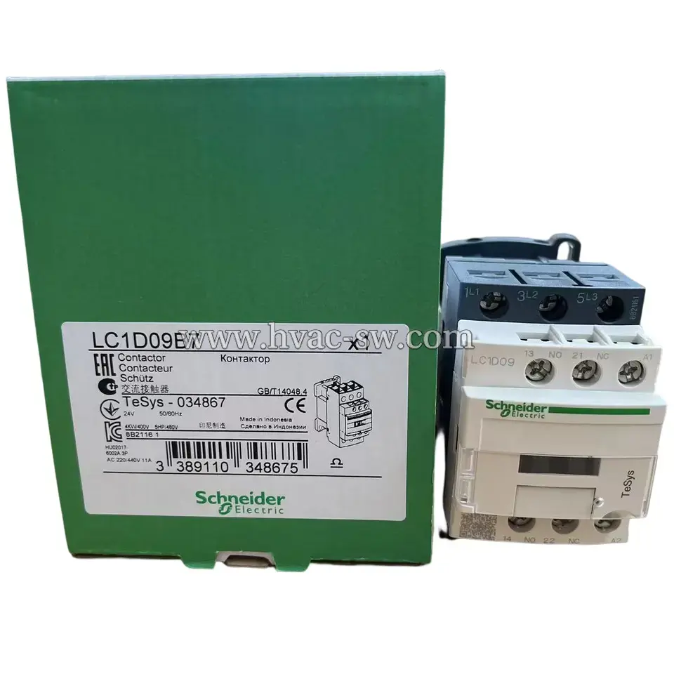 Schneider LC1D09B7 9A 24VAC AC Magnetic Contactor -picture-4