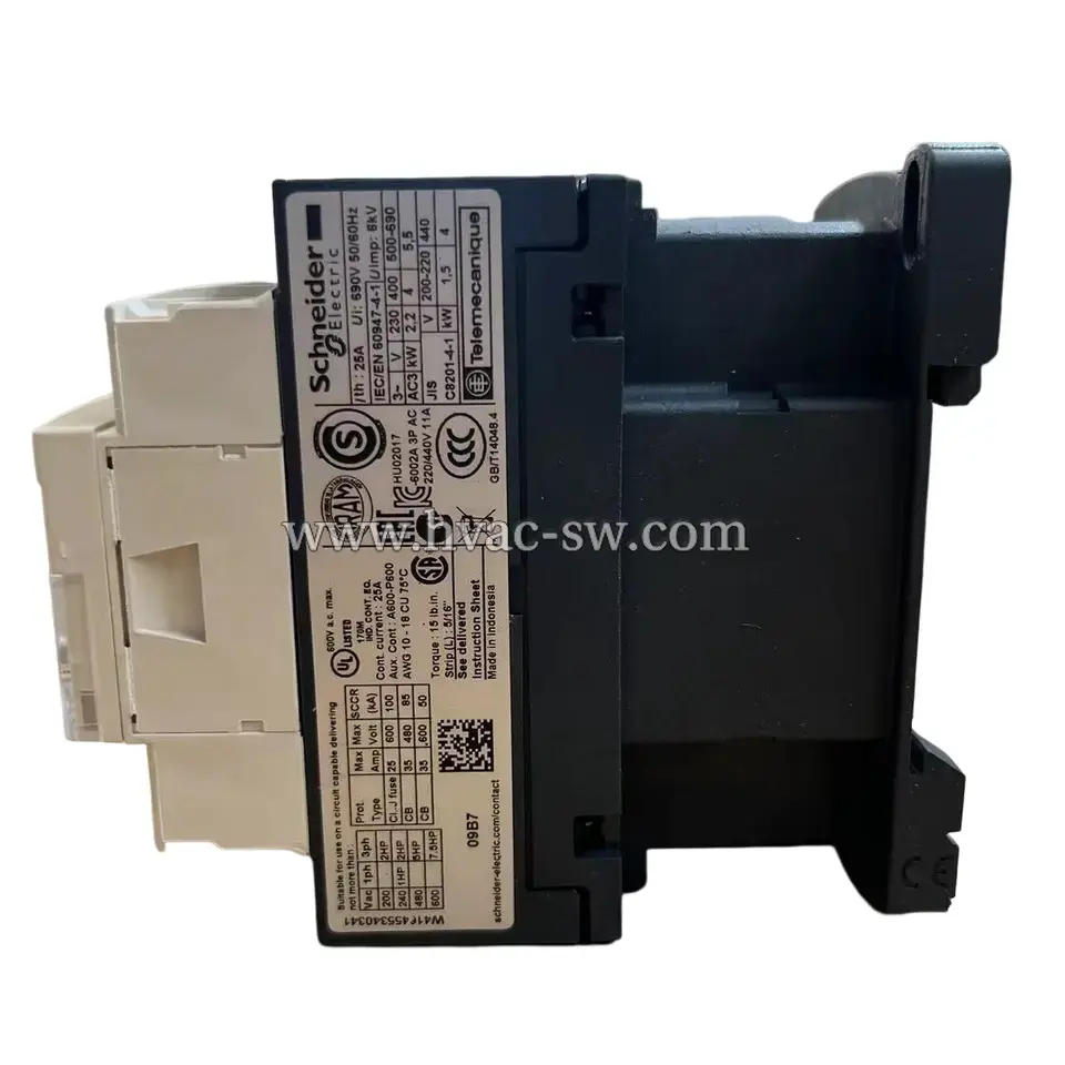 Schneider LC1D09B7 9A 24VAC AC Magnetic Contactor -picture-5