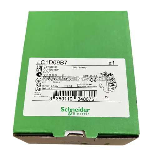 Schneider LC1D09B7 9A 24VAC AC Magnetic Contactor