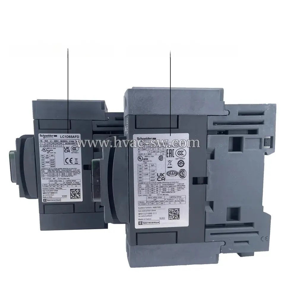 Schneider LC1D65AFD &amp; LC1D50AFD - Electric LC1D Series AC/DC Contactor -picture-3