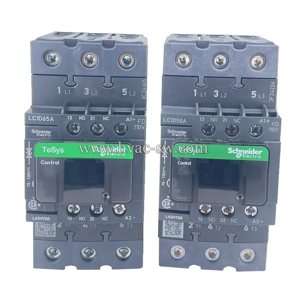 Schneider LC1D65AFD &amp; LC1D50AFD - Electric LC1D Series AC/DC Contactor -picture-1