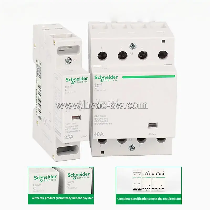 Schneider Electric EA9 Contactor 1P 2P 3P 4P 25A 40A Rail Type Standard -picture-1