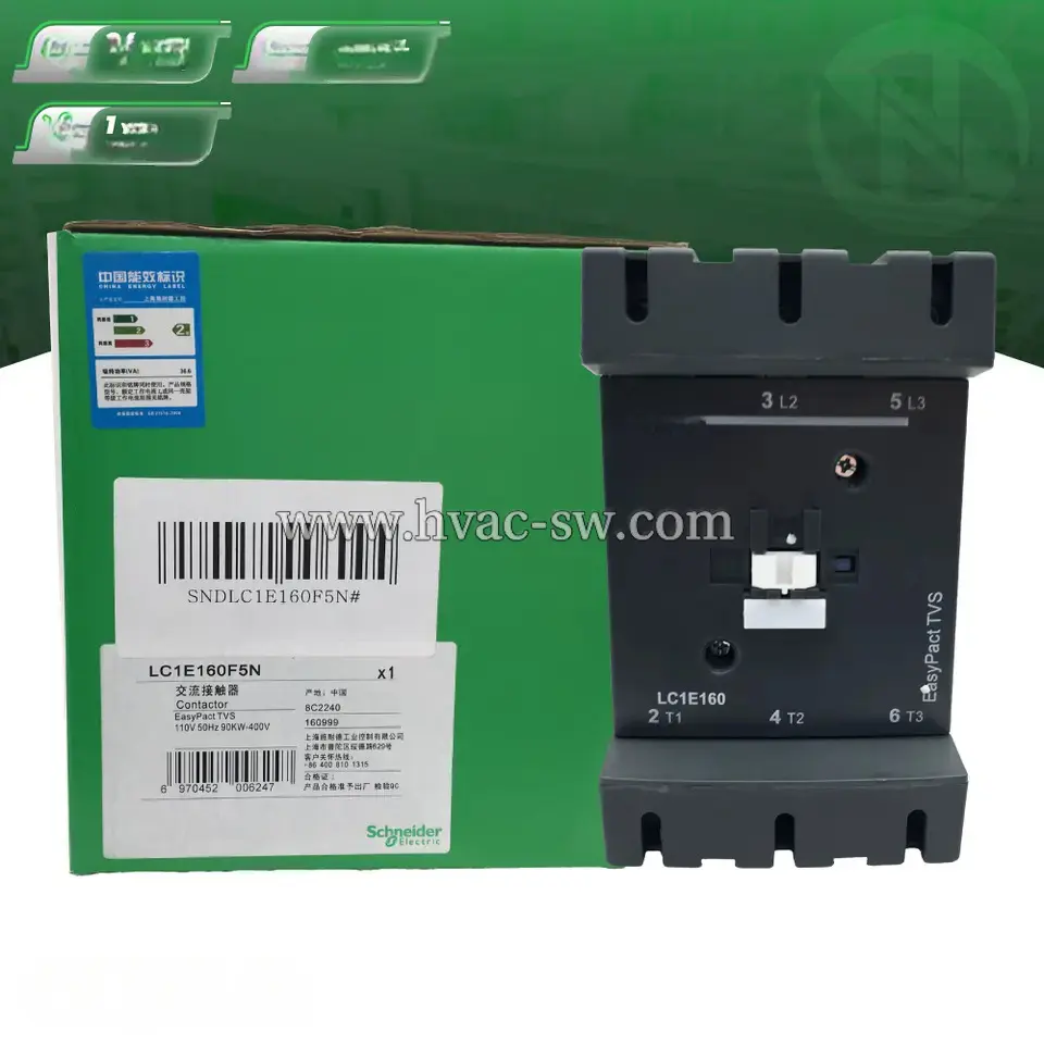 Schneider LC1E160F5N 3 Pole Industrial AC Contactor -picture-2