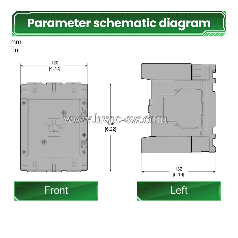 Schneider LC1E160F5N 3 Pole Industrial AC Contactor -picture-4