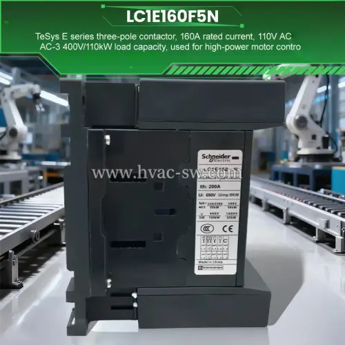 Schneider LC1E160F5N 3 Pole Industrial AC Contactor