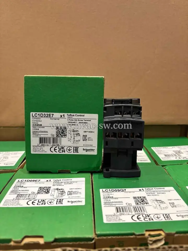 Schneider LC1D32E7 32A 3-Pole AC Contactor -picture-2