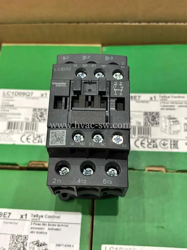 Schneider LC1D32E7 32A 3-Pole AC Contactor -picture-4