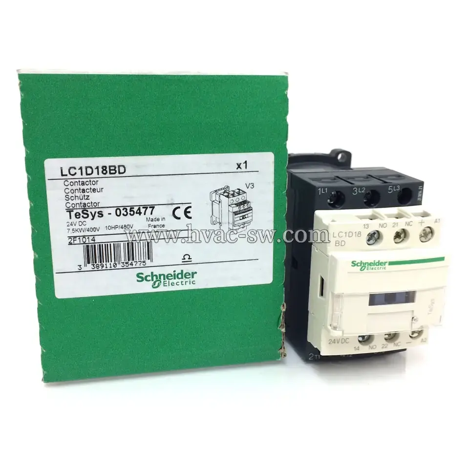 Schneider Electric LC1D18BD 3-Pole 24V DC AC Contactor -picture-3