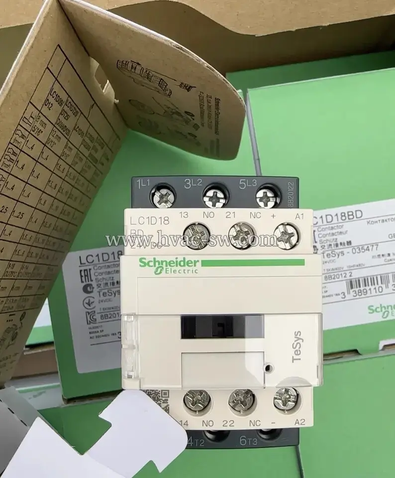 Schneider Electric LC1D18BD 3-Pole 24V DC AC Contactor -picture-1