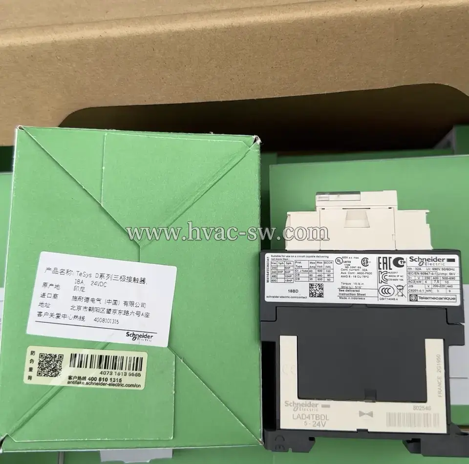 Schneider Electric LC1D18BD 3-Pole 24V DC AC Contactor -picture-5