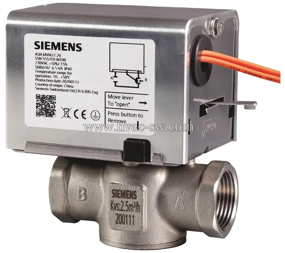 SIEMENS MVI422.20 230V Electric 2-Way Valve -picture-main