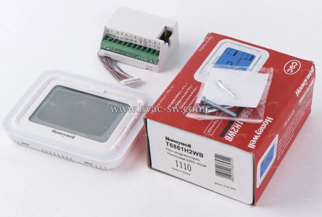 Honeywell T6861 T6861H2WB Digital thermostat for 2-pipe fan coil unit