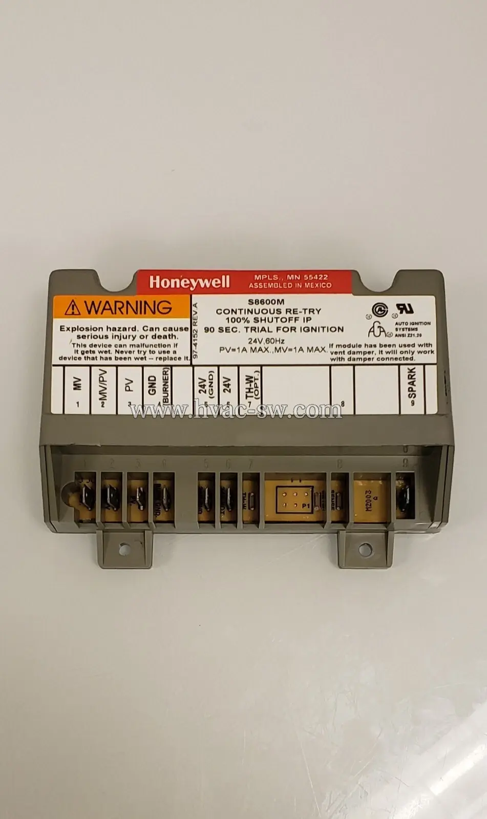 Honeywell S8600M Ignition Module Compatible with Lennox/Carrier/Trane/Heil/York -picture-main