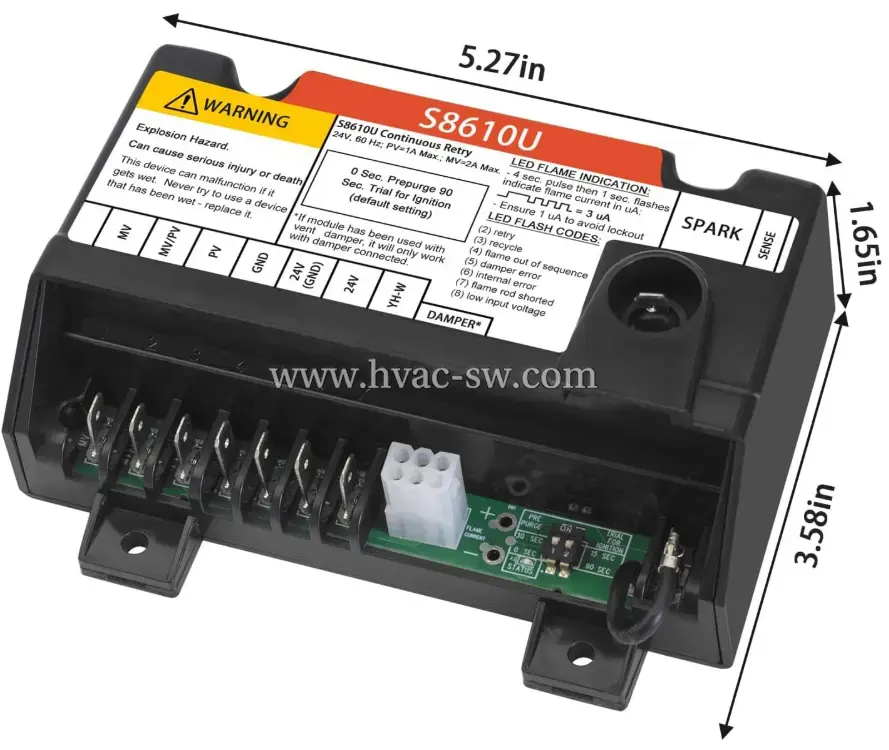 Honeywell S8610U3009 Universal Intermittent Pilot Ignition Module -picture-2