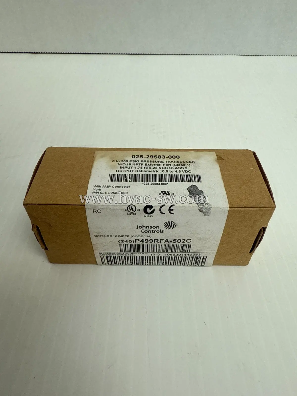 Johnson Controls 025-29583-000 Chiller Pressure Transducer -picture-main