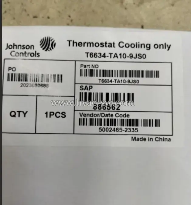 Johnson Controls T6634-TA10-9JS0 Temperature Controller -picture-2