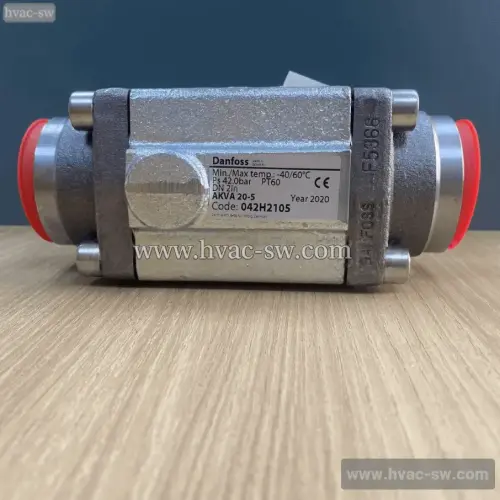 Ammonia refrigeration expansion valve close-up