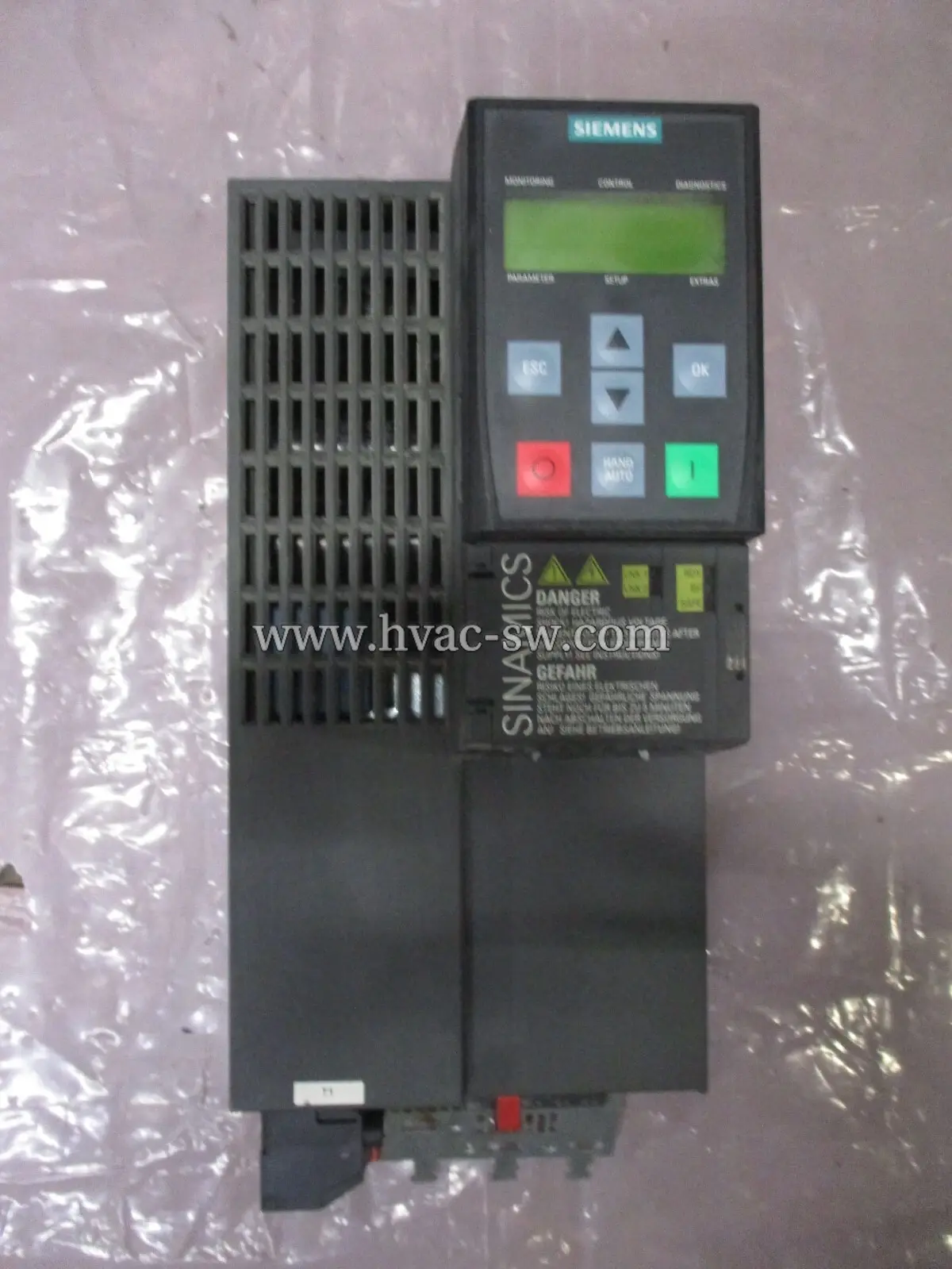 Siemens SINAMICS G120C 6SL3210-1KE22-6AF1 15HP drive