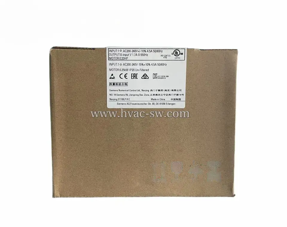 SIEMENS 6SL3210-5BB12-5UV1 SINAMICS V20 VFD Drive -picture-2