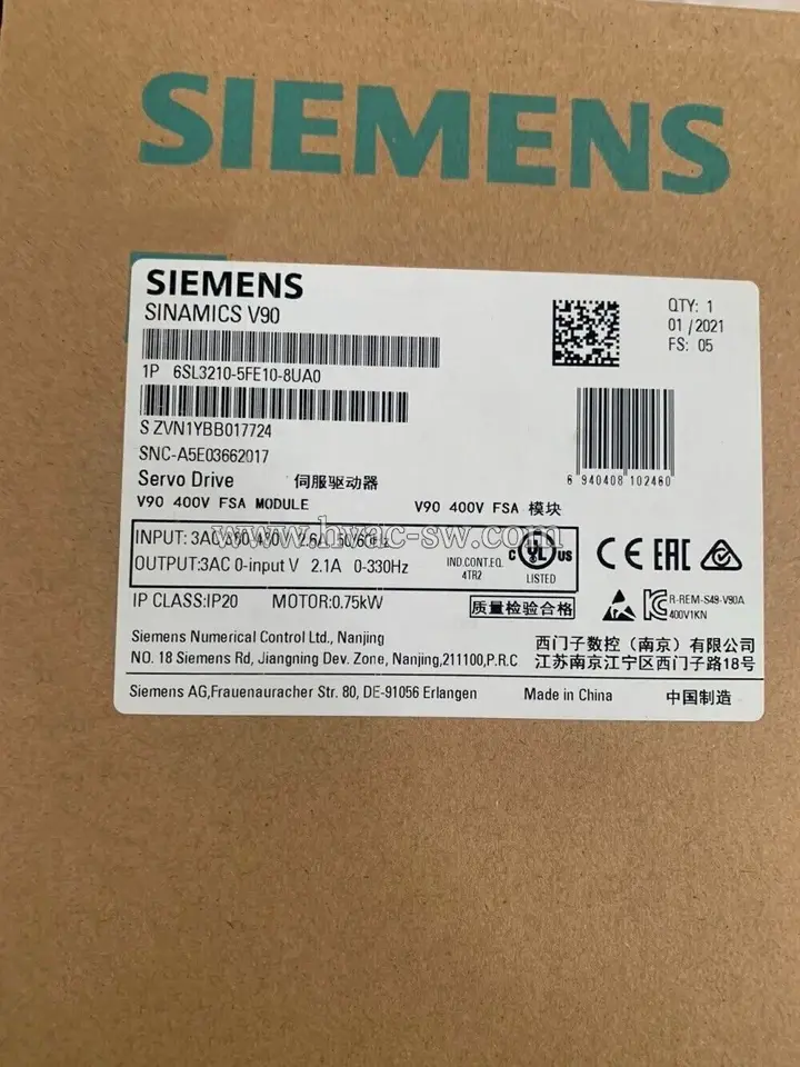Siemens SINAMICS V90 Compact VFD for precise motor control