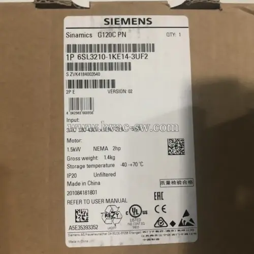 Siemens G120C 6SL3210-1KE14-3UF2 VFD Drive for industrial motor control