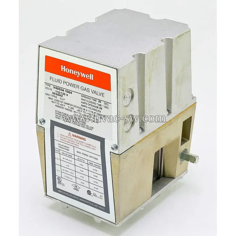 Honeywell V4295A1064 120V gas valve for burners