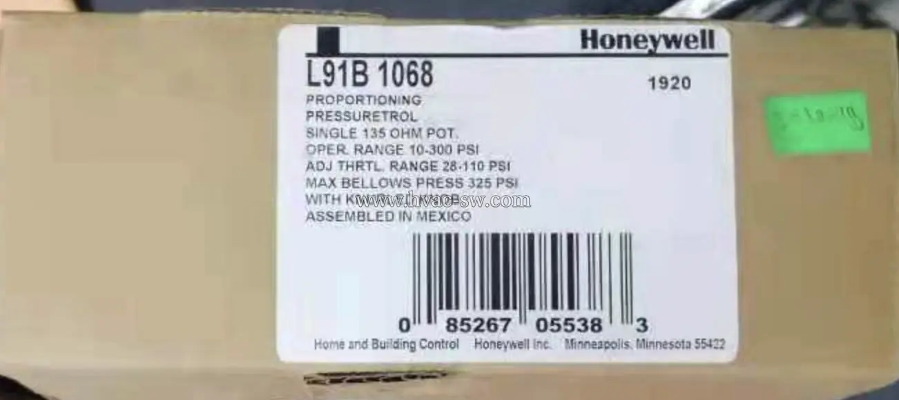 Honeywell L91B1068 PressureTrol Controller for commercial use
