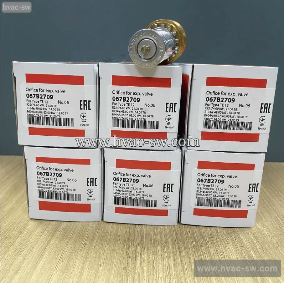 Danfoss 067B2709 - No.06 Size Expansion Valve Orifice Assembly for TE 12 Thermostatic Expansion Valve R22 R134a R404A -picture-main