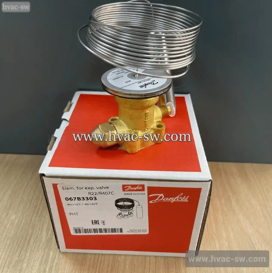 Danfoss 067B3303 expansion valve power element with box