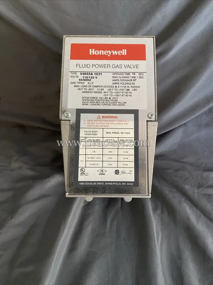Honeywell V4055A1031 gas valve actuator for burners