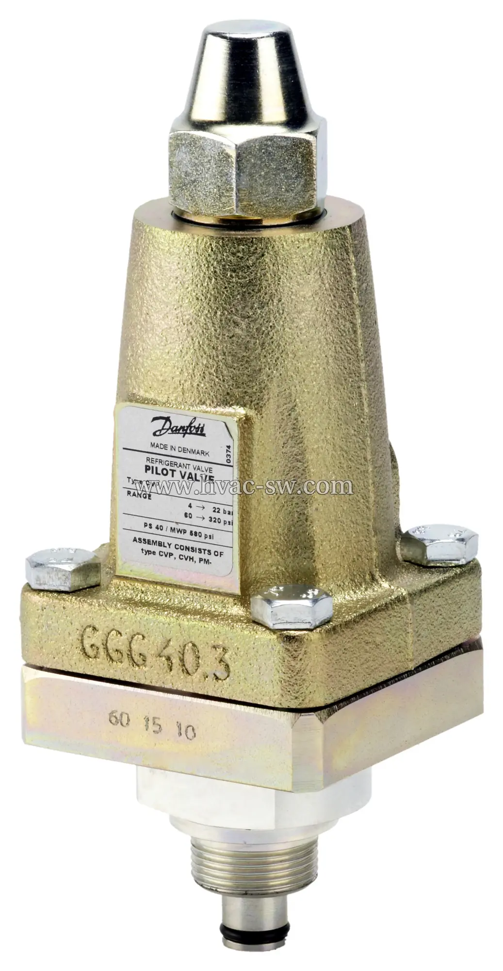 Danfoss CVP-HP 027B1161 Pressure Control Valve Components