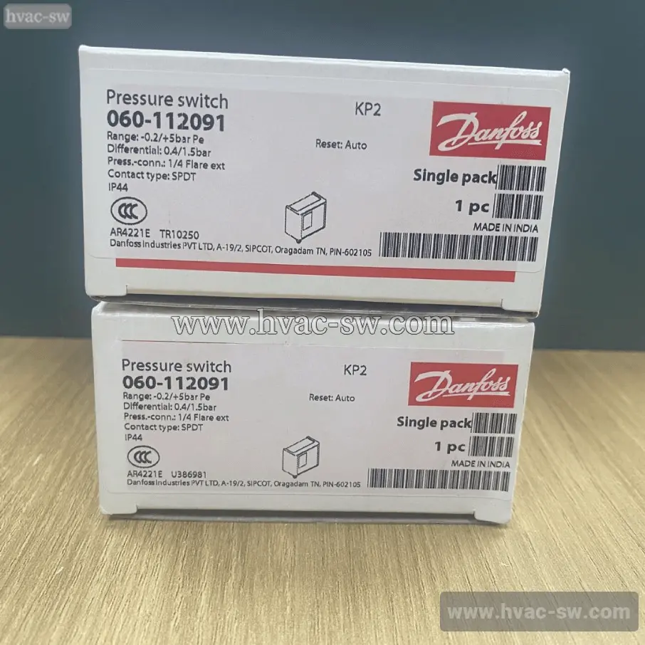 Danfoss KP2 pressure switch 060-112091 box