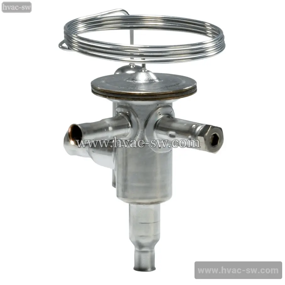 Danfoss TUBE 068U2023 Thermostatic Expansion Valve 1.2TR R134a Angleway 1/4"×1/2" ODF -picture-1