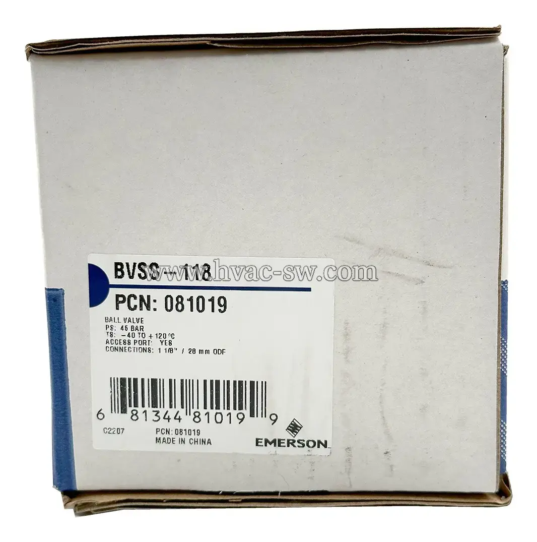 Emerson BVSS-118 081019 critical flow control valve