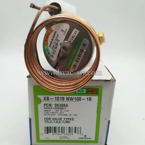 Emerson XB-1019NW100-1B 063069 expansion valve sensing bulb
