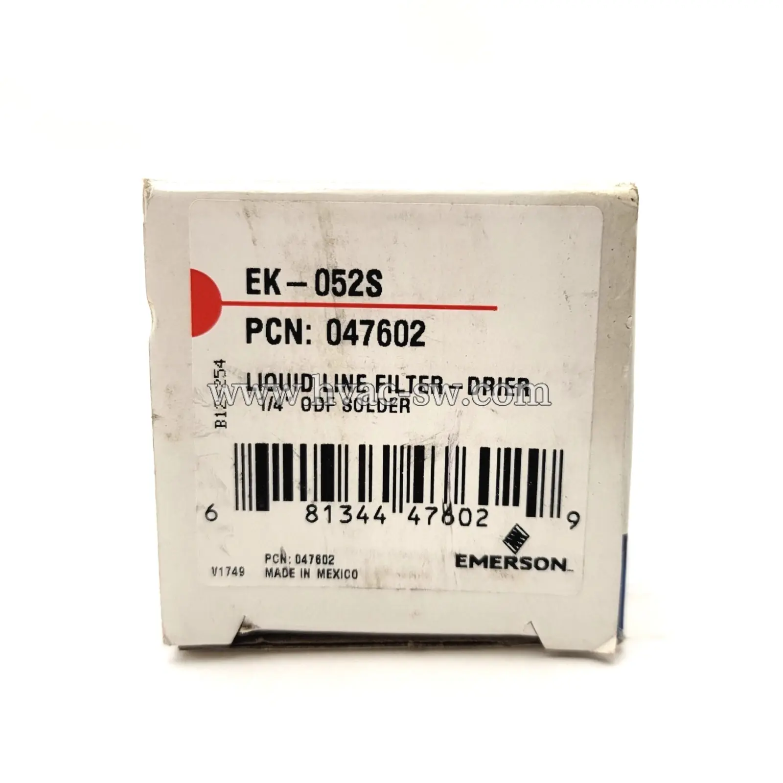 Emerson EK-052S 047602 desiccant filter for refrigeration