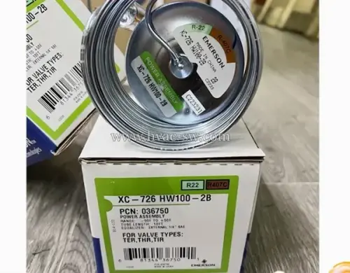 Emerson XC-726 HW100-2B 036750 Power Assembly, 10FT Capillary, 1/4" SAE External Equalized for TER/THR/TIR TXV