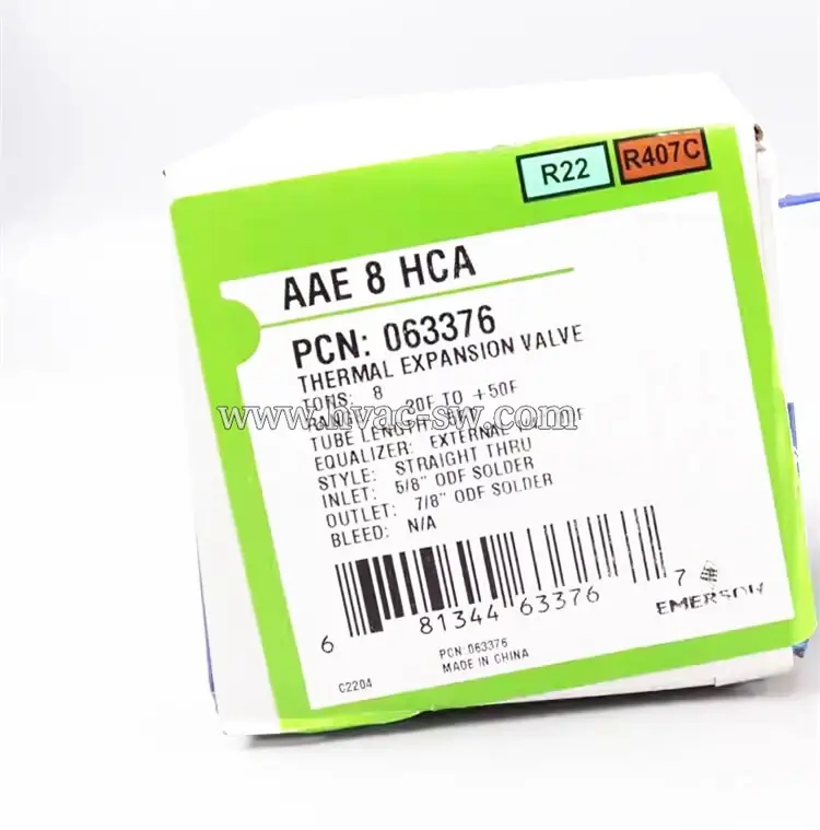 Emerson AAE8HCA 063376 HVAC expansion valve