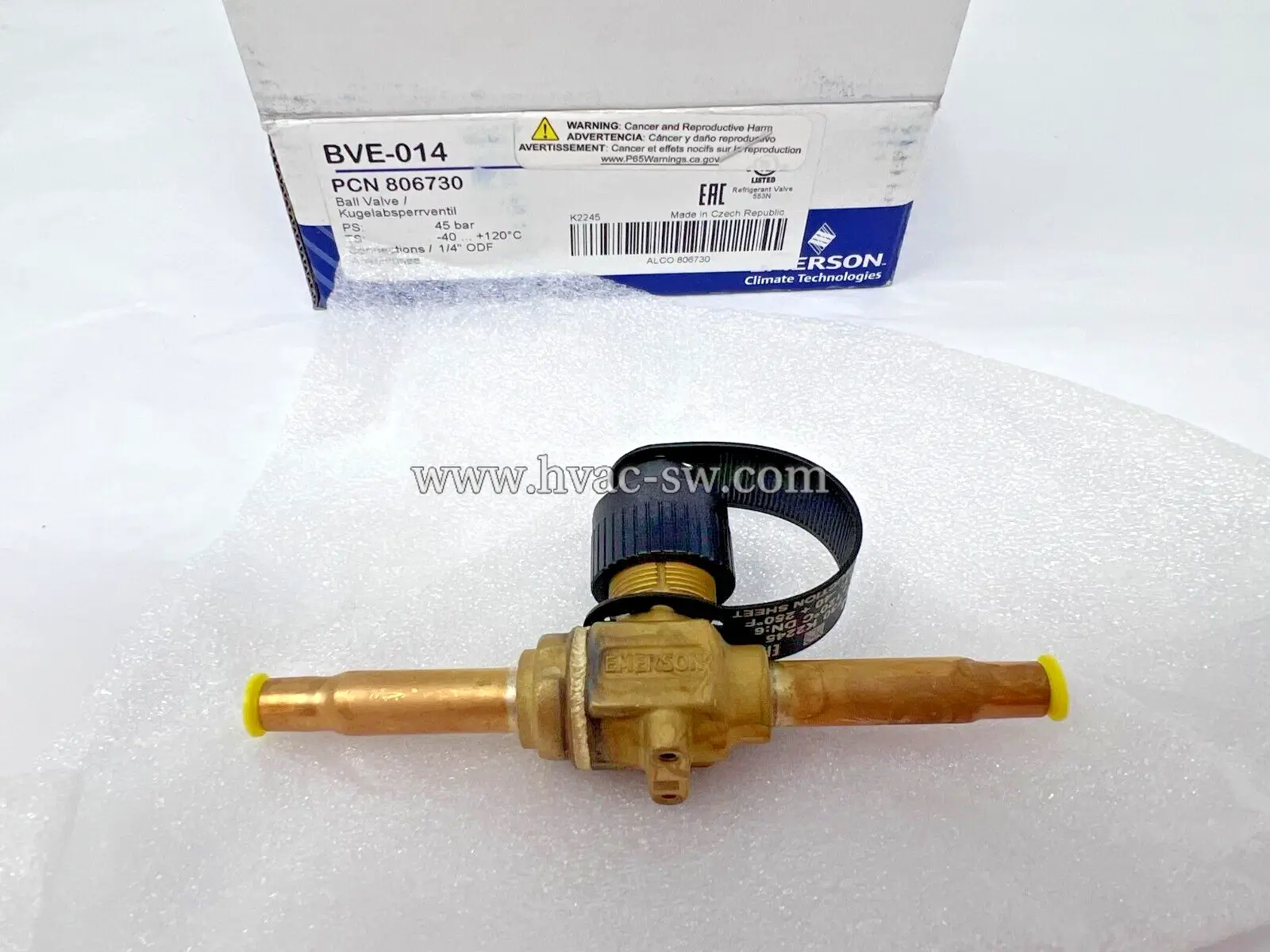 Emerson BVES-014 806730 Ball Valve Welding 1/4