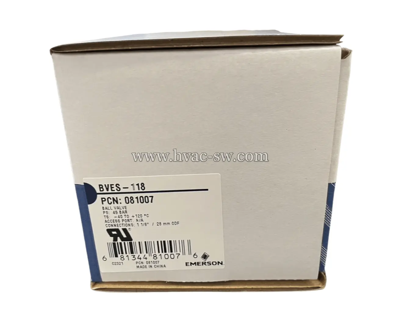 Emerson 081007 BVES-118 Ball Valve Sealing Mechanism