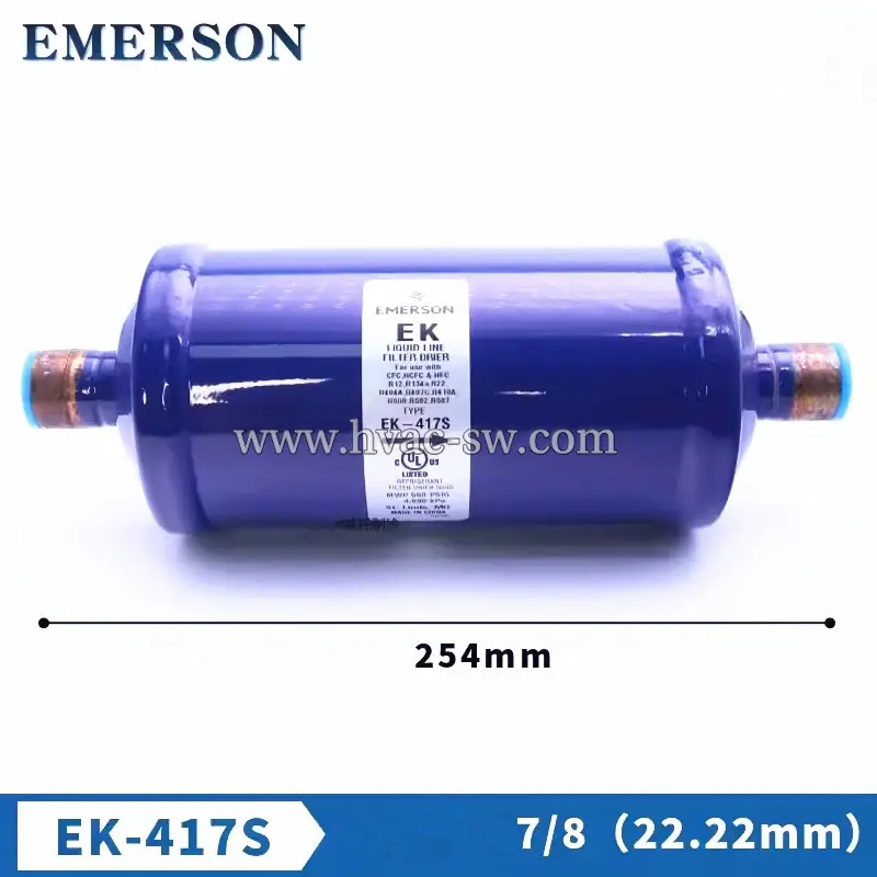 Emerson 048224 EK-417S 22mm weld opening Emerson EK-417S drier-filter