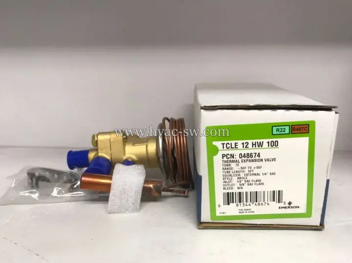 Emerson TCLE12HW100 048674 expansion valve