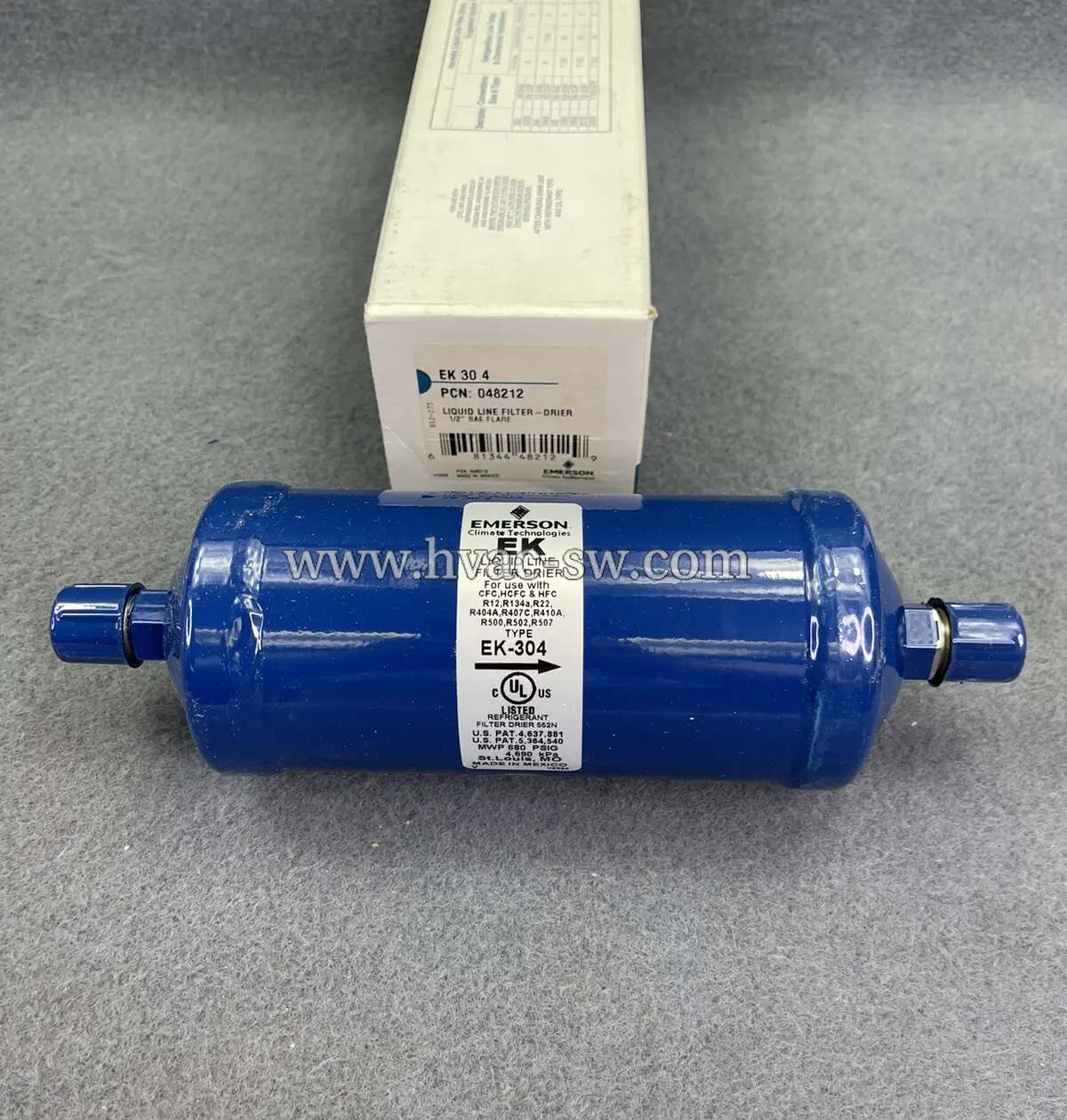 Emerson EK-304 048212 filter-drier for cold storage