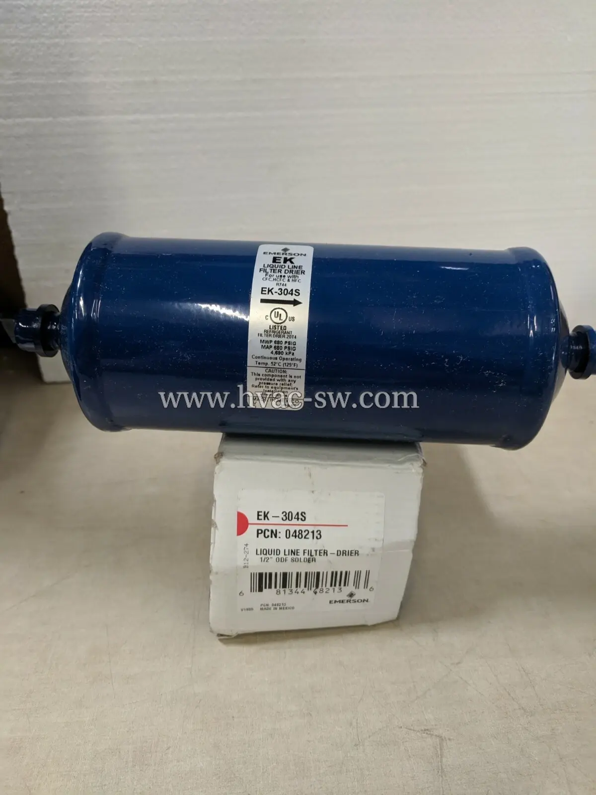 Emerson EK-304S Dry Filter for Central Air Conditioning Cold Storage Weld 1/2 -picture-main